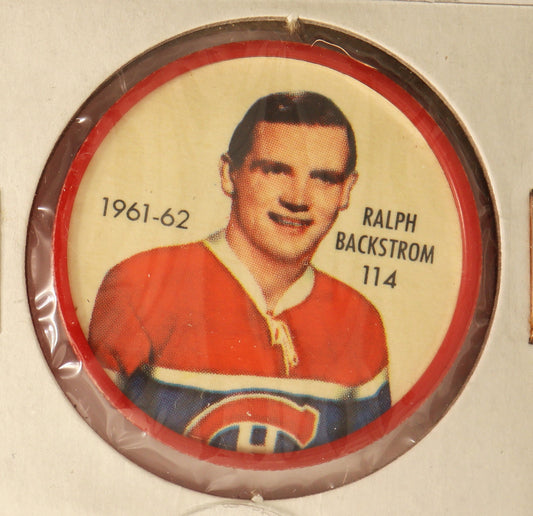 1961-62 Shirriff/Salada Coins #114 Ralph Backstrom