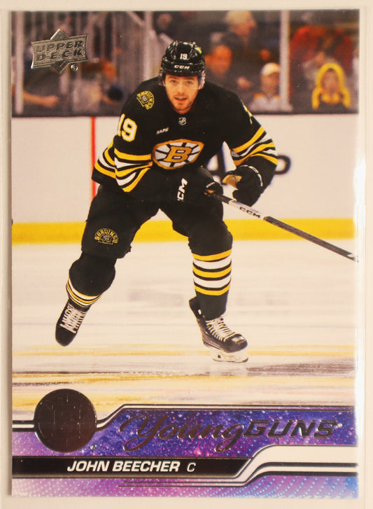 2023-24 UD Series 2 Young Guns #472 John Beecher Bruins