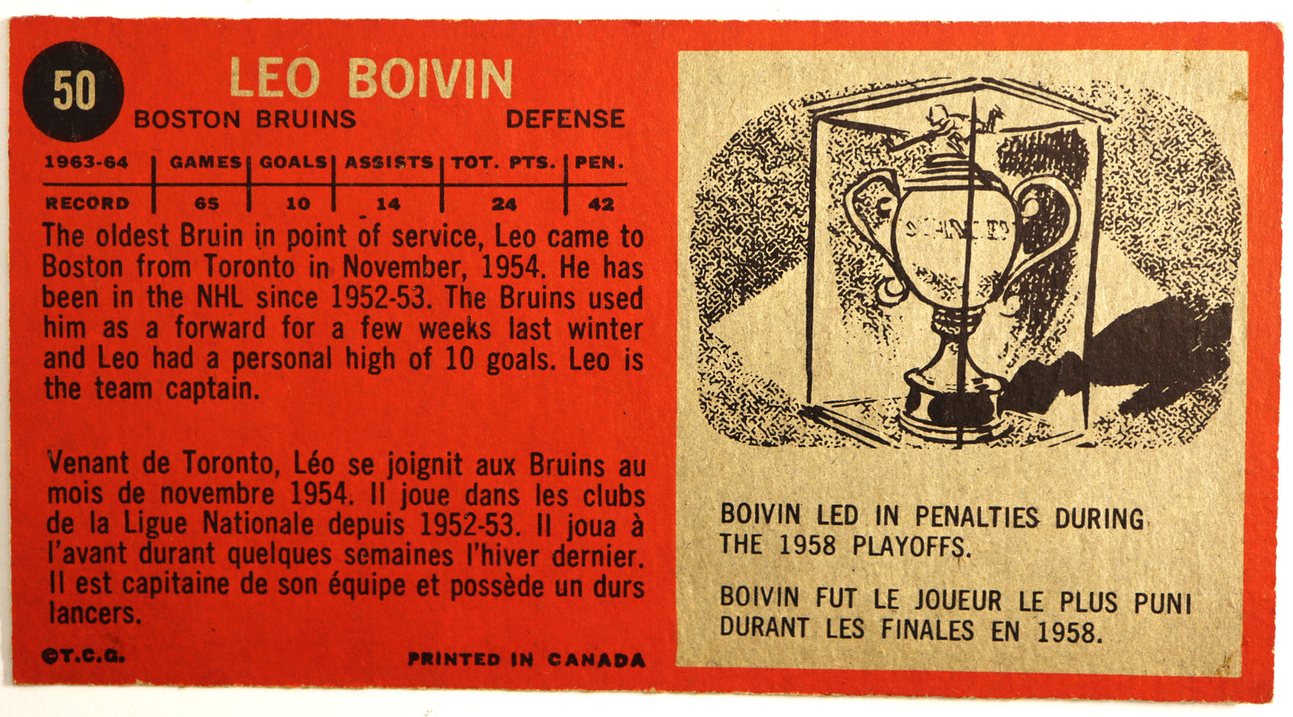 1964-65 Topps #50 Leo Boivin