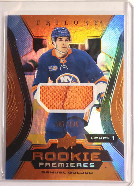 2023-24 Trilogy Level 1 Rookie Premieres Common Jersey  109 Samuel Bolduc 407/499