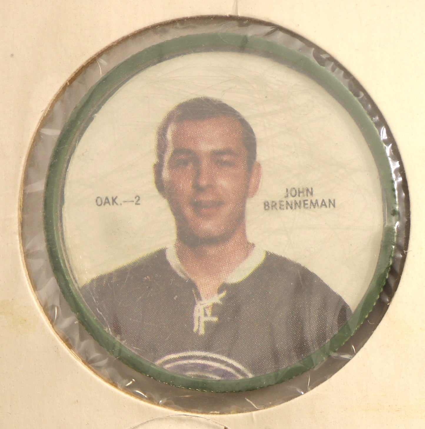 1968-69 Shirriff Coins #110 John Brenneman