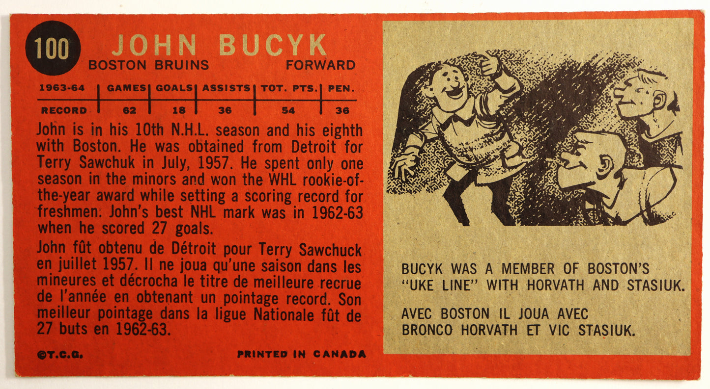 1964-65 Topps #100 Johnny Bucyk