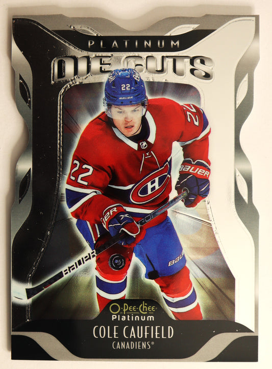 2021-22 O-Pee-Chee Platinum Platinum Die Cuts #DC22 Cole Caufield