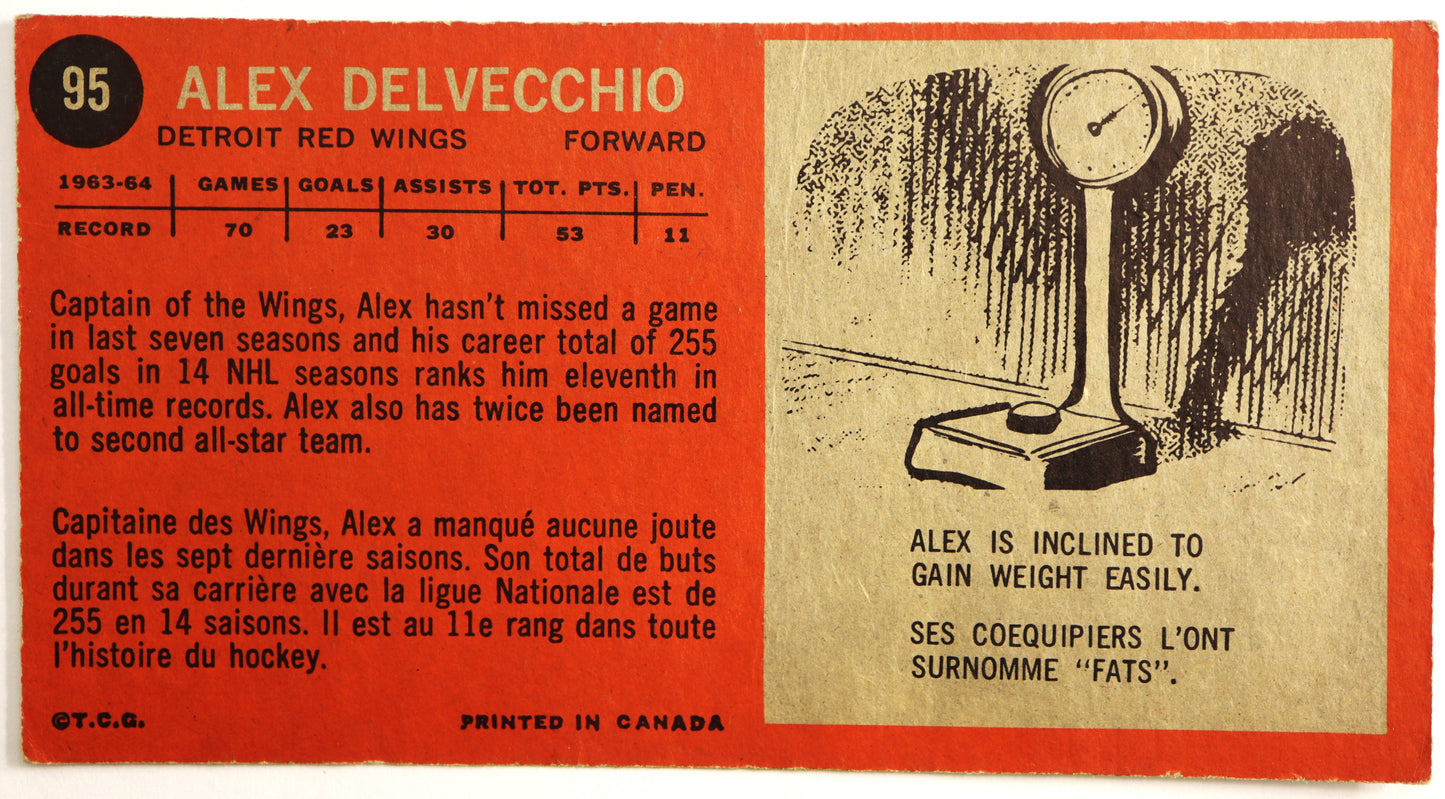 1964-65 Topps #95 Alex Delvecchio