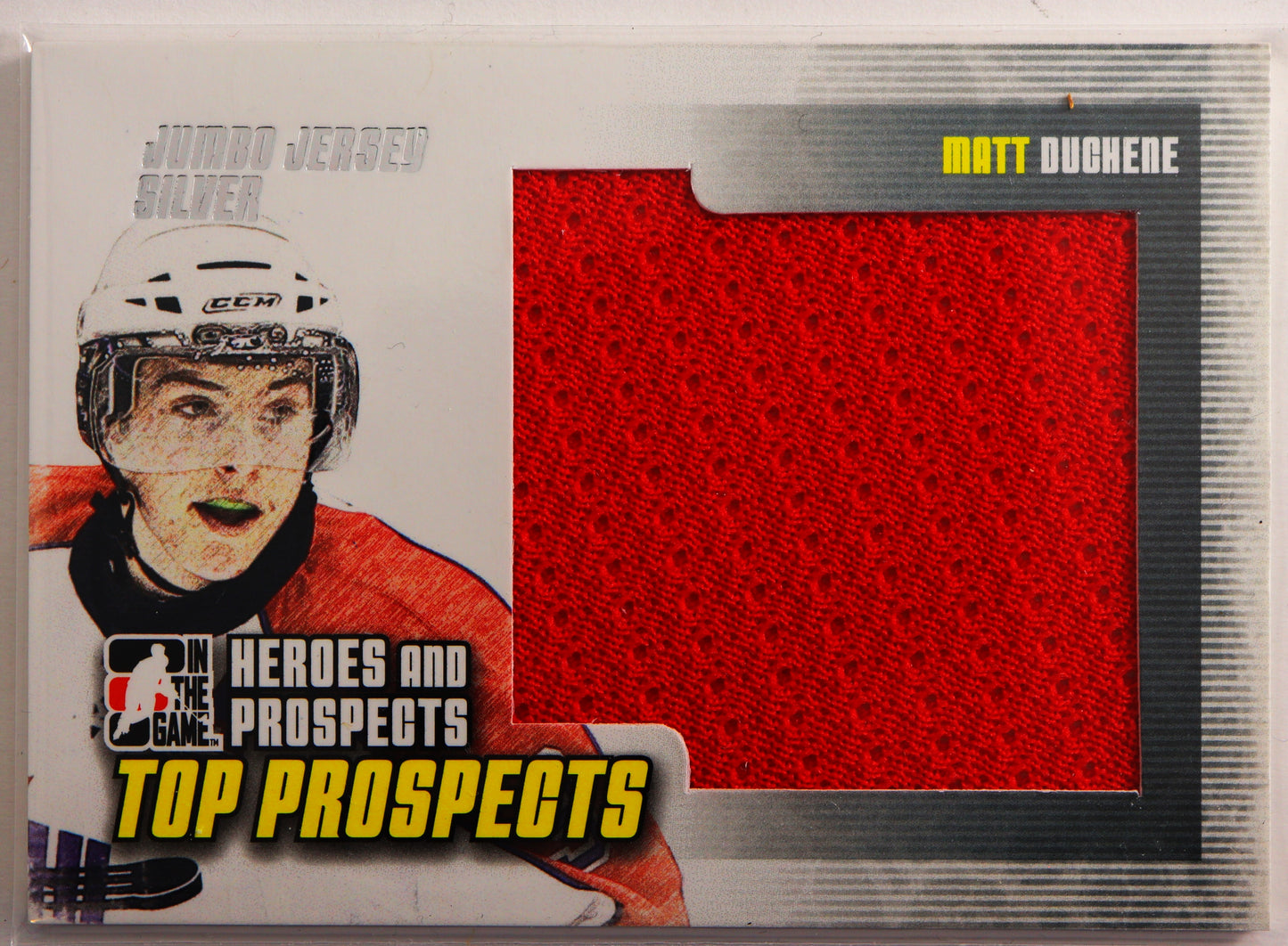 2009-10 ITG Heroes and Prospects Top Prospects Game Used Jumbo Jerseys Silver #JM22 Matt Duchene