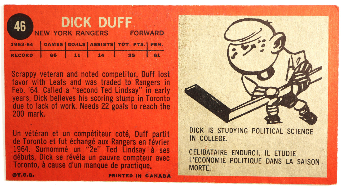 1964-65 Topps #46 Dick Duff