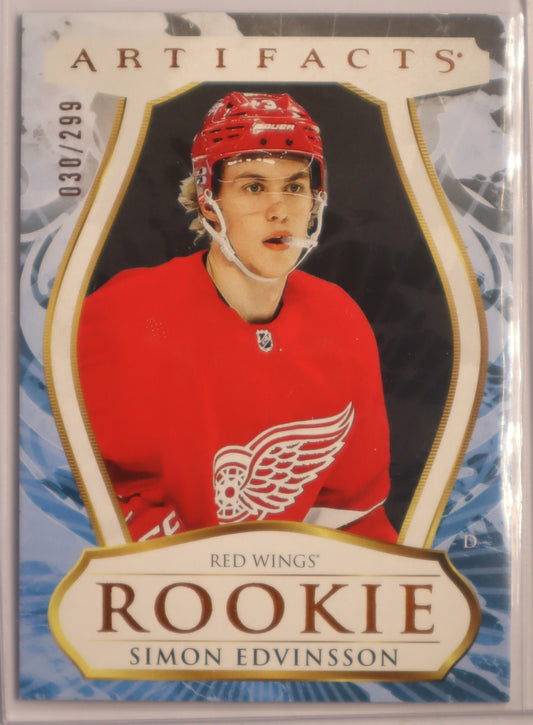 2023 – 24 Artifacts Rookie 187 Simon Edvinsson 030/299