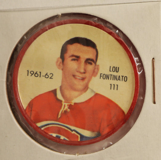 1961-62 Shirriff/Salada Coins #111 Lou Fontinato