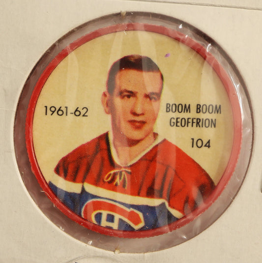 1961-62 Shirriff/Salada Coins #104 Boom Boom Geoffrion