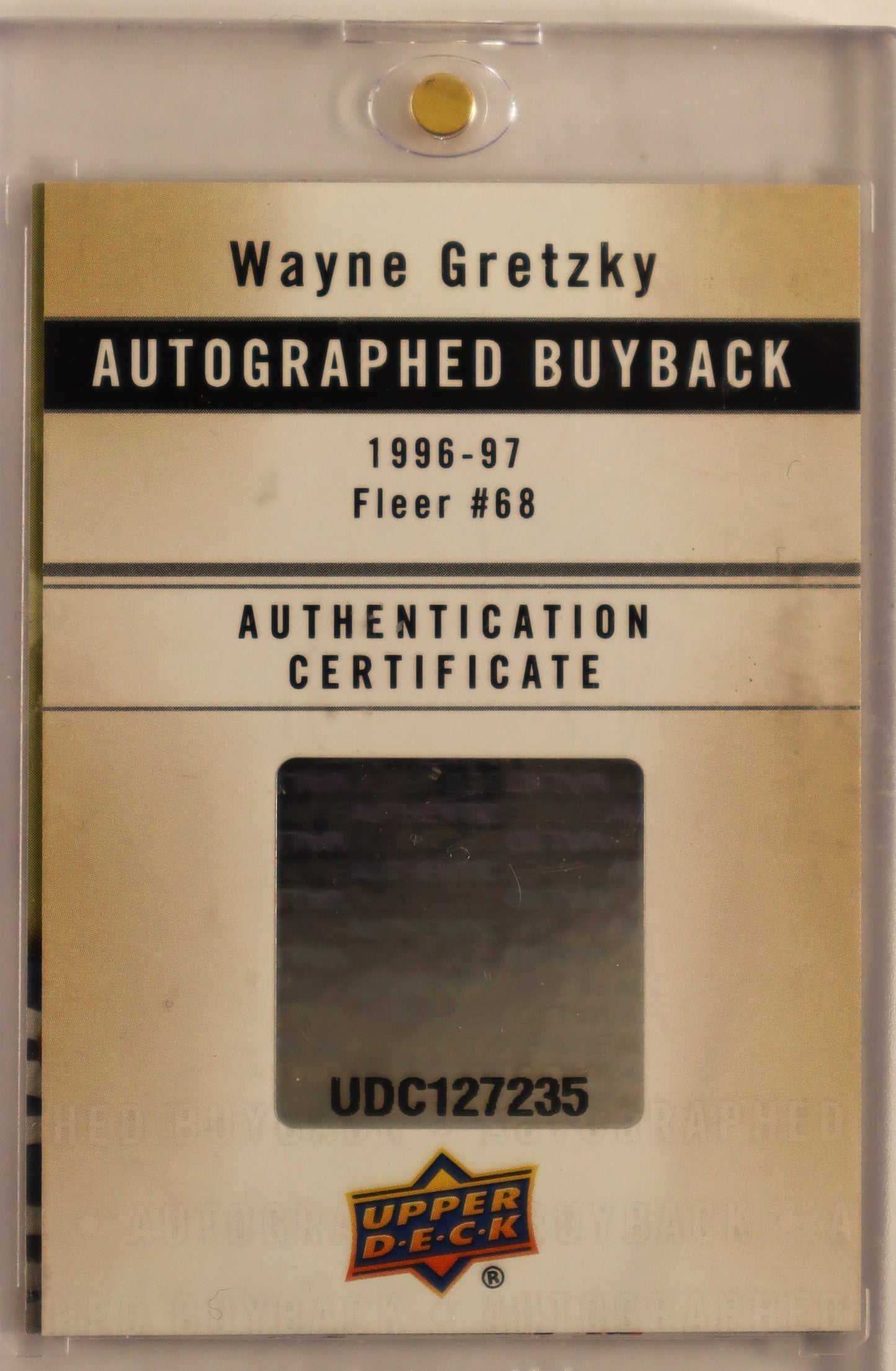 1996-97 Fleer  Buybacks #68 Auto Wayne Gretzky 1/1