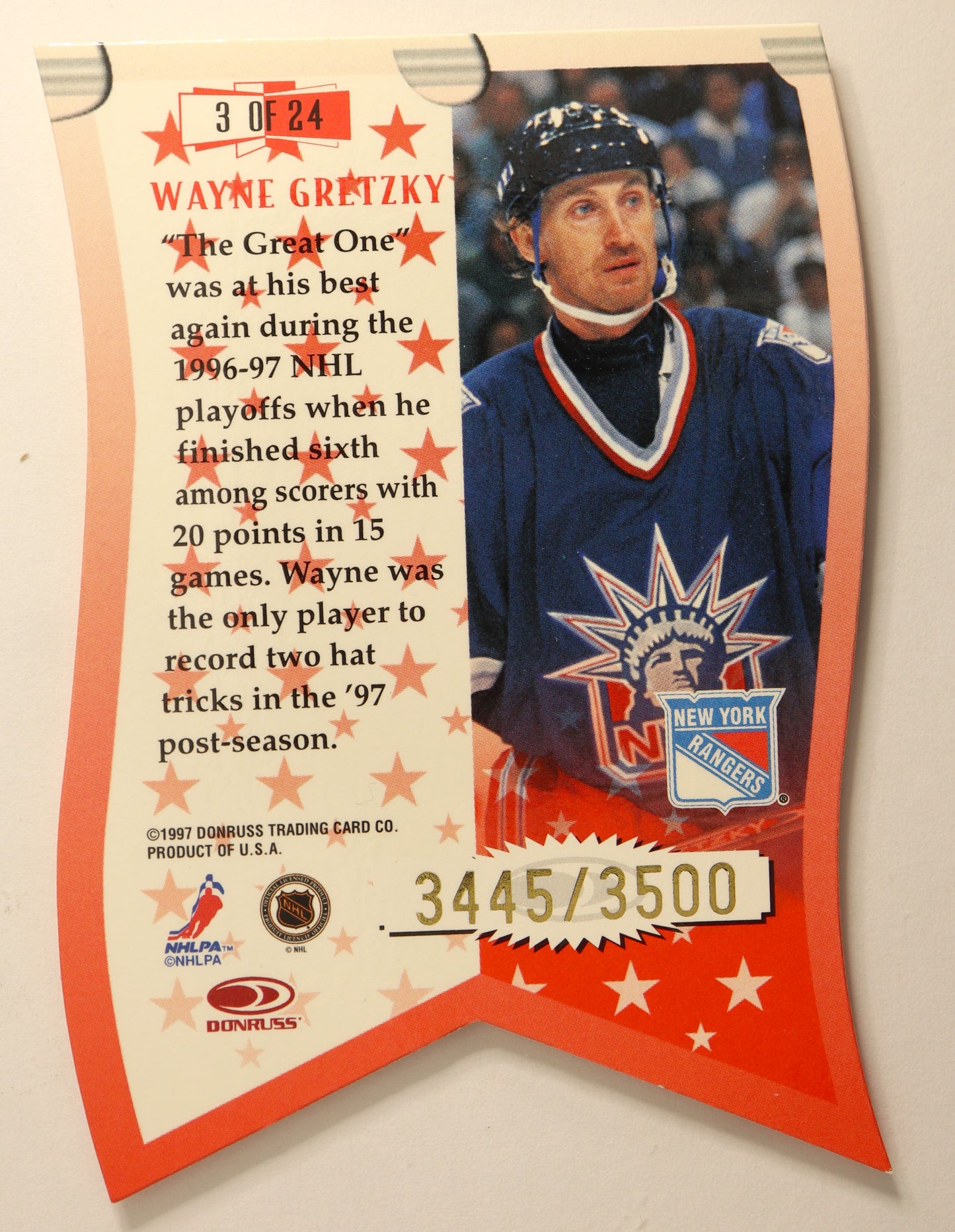 1997-98 Leaf Banner Season #3 Wayne Gretzky 3445/3500