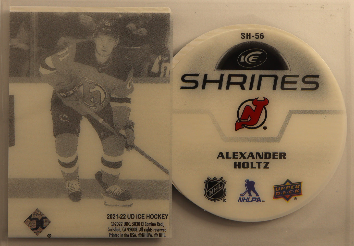 2021-22 Upper Deck Ice Shrines #SH-56 Alexander Holtz