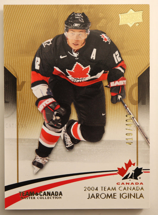 2015-16 Upper Deck Team Canada Master Collection #10 Jarome Iginla 419/499