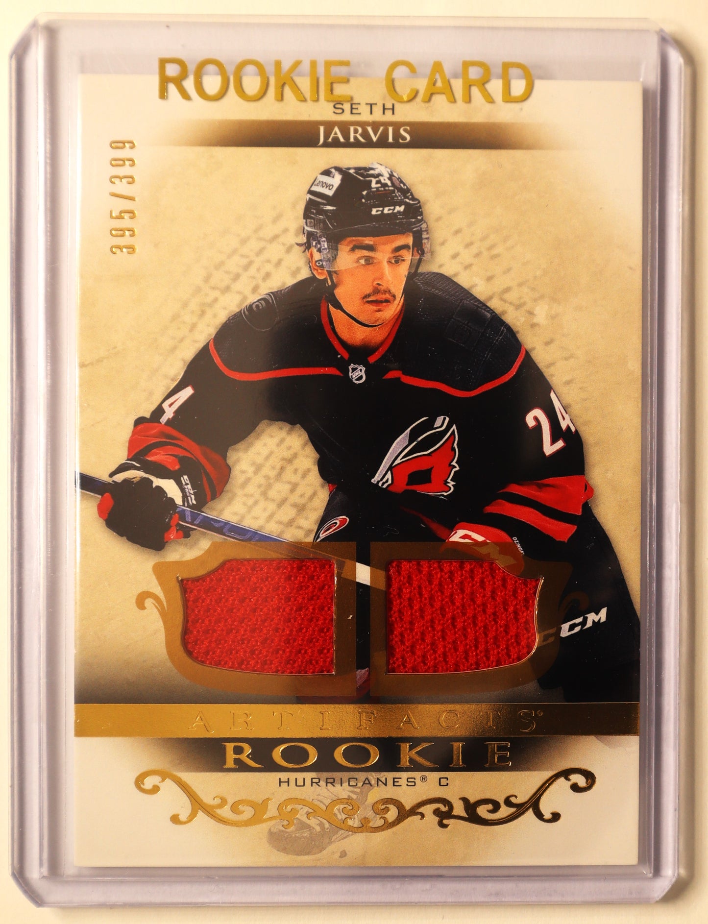 2021-22 Artifacts Rookie V Seth Jarvis 395/399