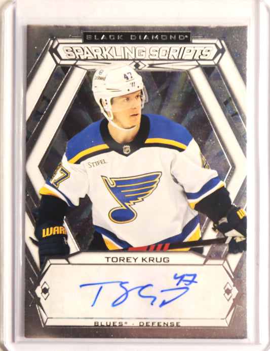 2023-24 Black Diamond Sparkling Scripts SC-TK Torey Krug