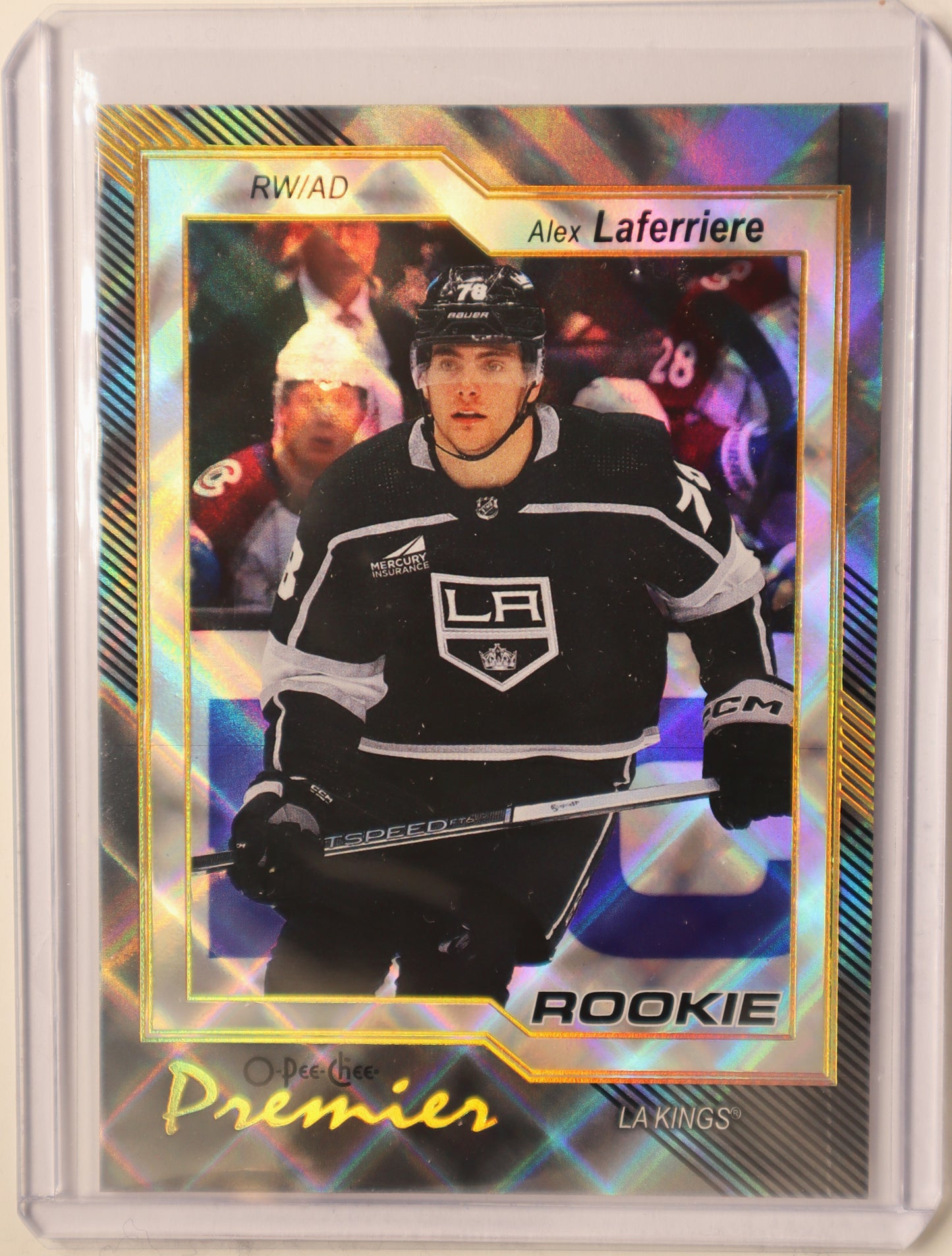 2023-24 O-Pee-Chee OPC Premier Diamond Rainbow #P-98 Alex Laferriere 15/75