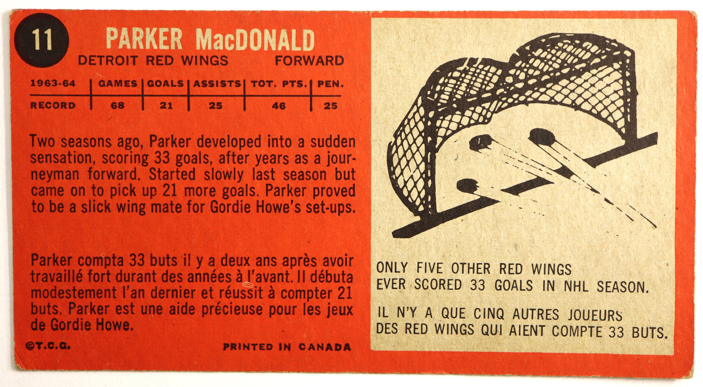 1964-65 Topps #11 Parker MacDonald