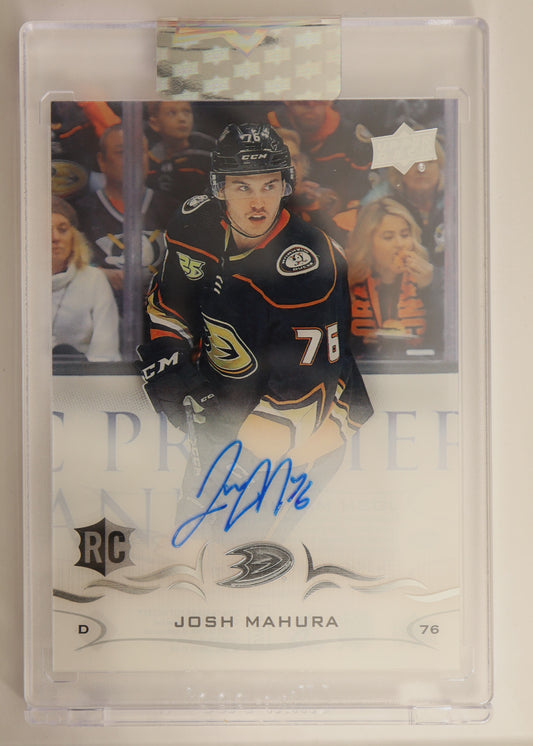 2018-19 Upper Deck Clear Cut #CCR-JM Josh Mahura AU E RC