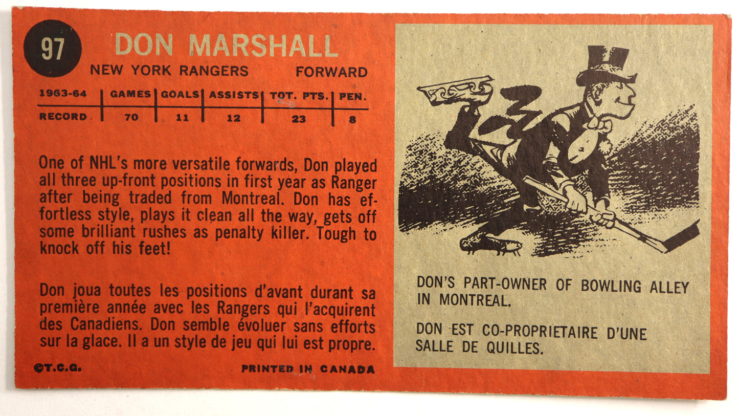 1964-65 Topps #97 Don Marshall