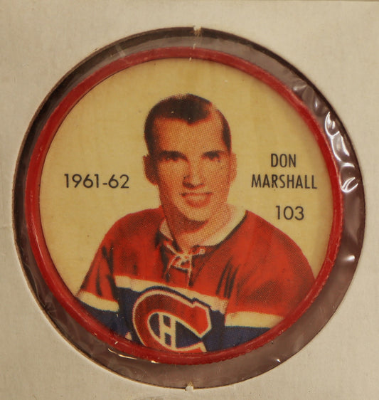 1961-62 Shirriff/Salada Coins #103 Don Marshall