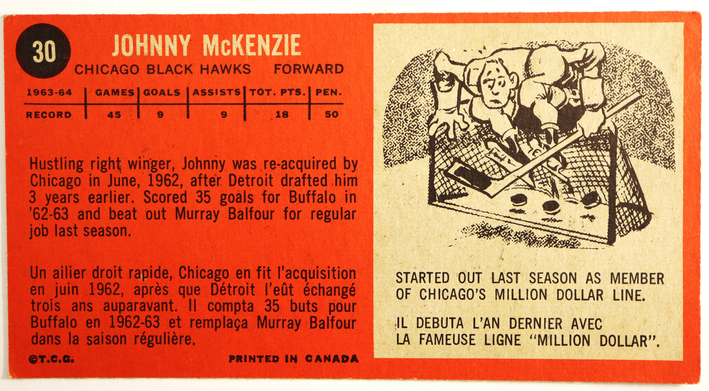 1964-65 Topps #30 John McKenzie