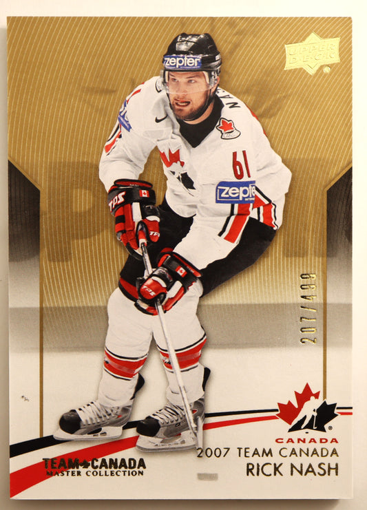 2015-16 Upper Deck Team Canada Master Collection #9 Rick Nash 207/499