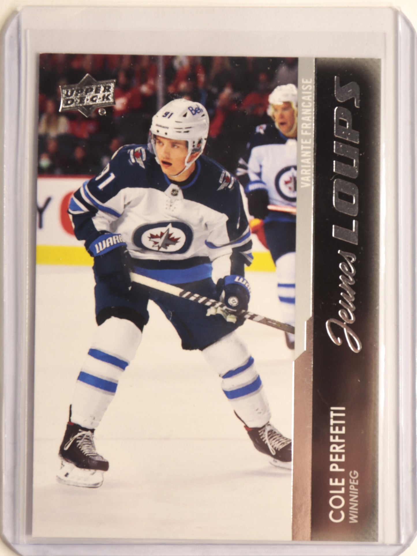 2021-22 Upper Deck #466 Cole Perfetti YG RC French Variant