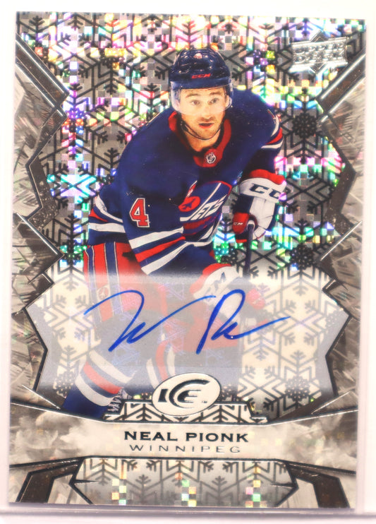 2022-23 Ice White Snowflake Auto Parallel 62 Neal Pionk