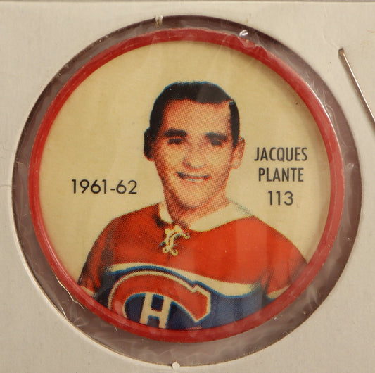 1961-62 Shirriff/Salada Coins #113 Jacques Plante