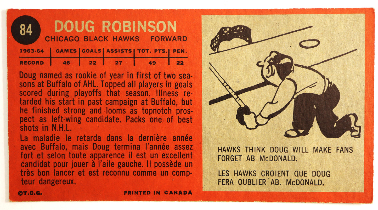 1964-65 Topps #84 Doug Robinson RC