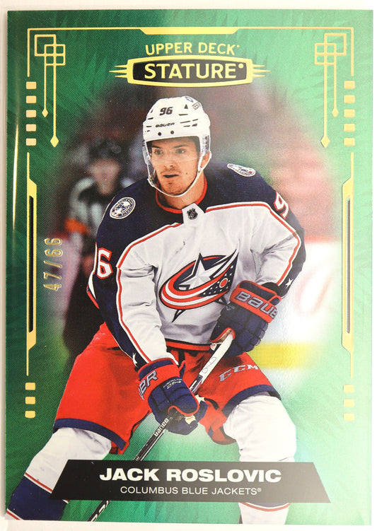 2021-22 Upper Deck Stature Photo Variant Green #98 Jack Roslovic