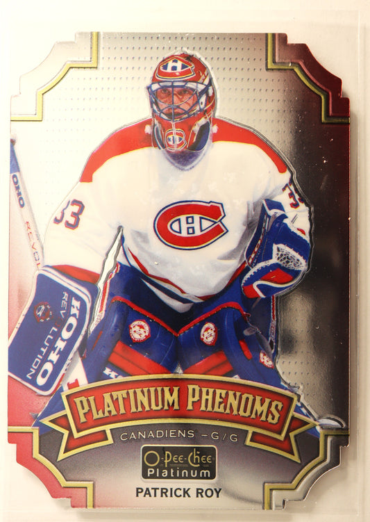 2016-17 O-Pee-Chee Platinum Platinum Phenoms Die Cut Autographs #OPPPR Patrick Roy