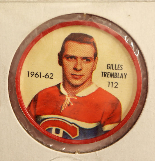 1961-62 Shirriff/Salada Coins #112 Gilles Tremblay