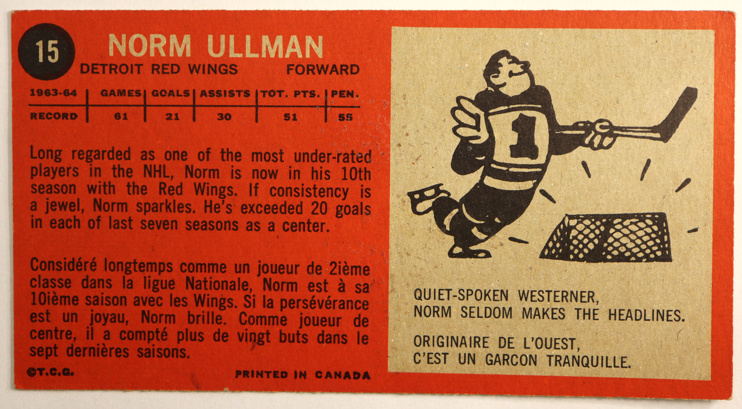 1964-65 Topps #15 Norm Ullman