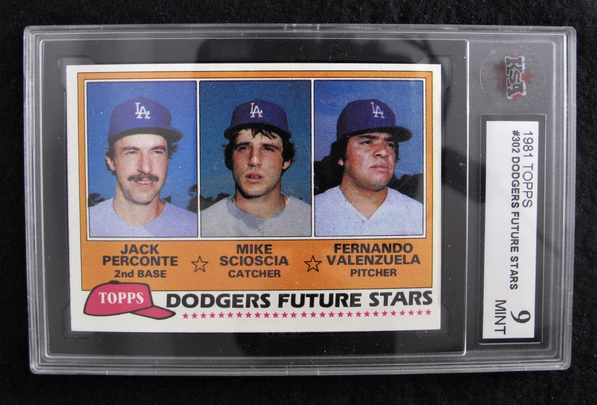 1981 Topps #302 Dodgers Future Stars Grade 9.0 Front view