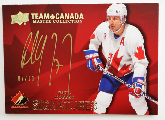 2015 Team Canada Masters Collection Signatures TCS-CF Paul Coffey 07/10