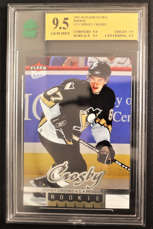 2005-06 Ultra #251 Sidney Crosby RC GEM MINT 9.5 Cert.# 00000133561