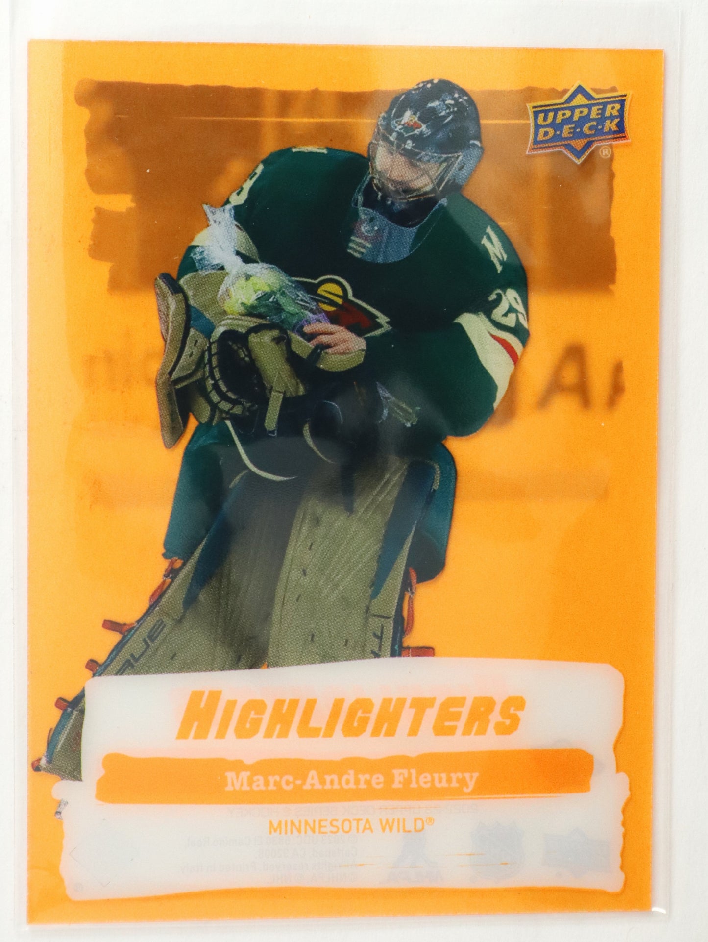 2022-23 UD Series 2 Highlighters Orange HL-14 Marc-Andre Fleury