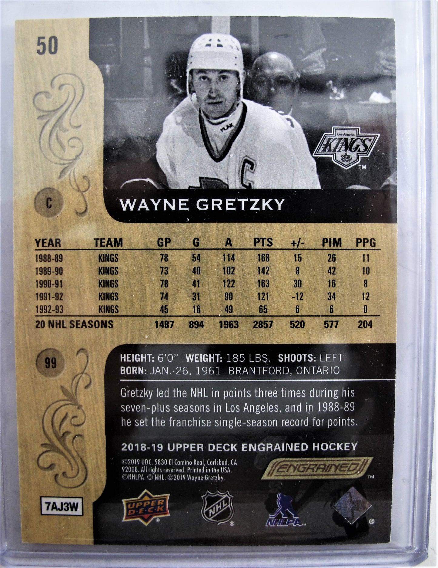 2018-19 Upper Deck Engrained #50 Wayne Gretzky 58/299