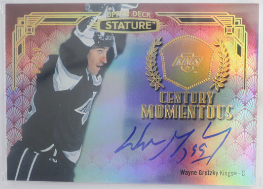 2020-21 Upper Deck Stature Century Momentous Autographs  #CM-25 Wayne Gretzky 06/10