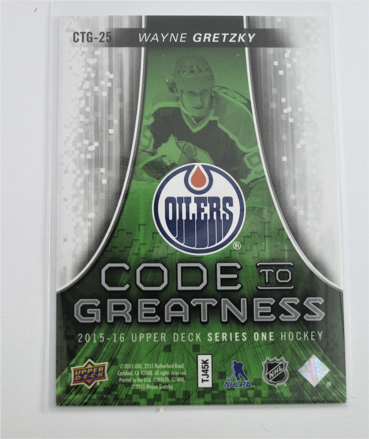 2015-16 Upper Deck Code to Greatness #CTG-25 Wayne Gretzky