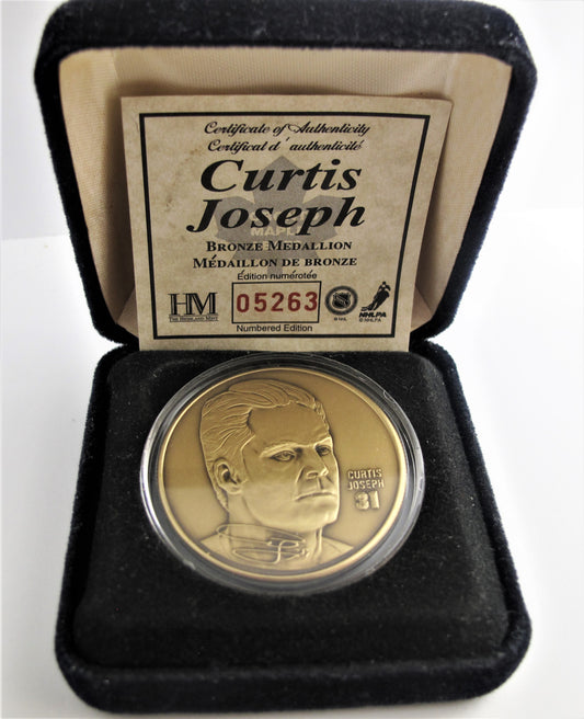 Curtis Joseph Bronze Medallion # 05263 front view