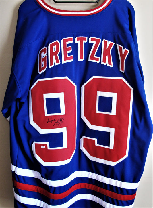 Wayne Gretzky Replica Autographed NY Rngers Jersey XL