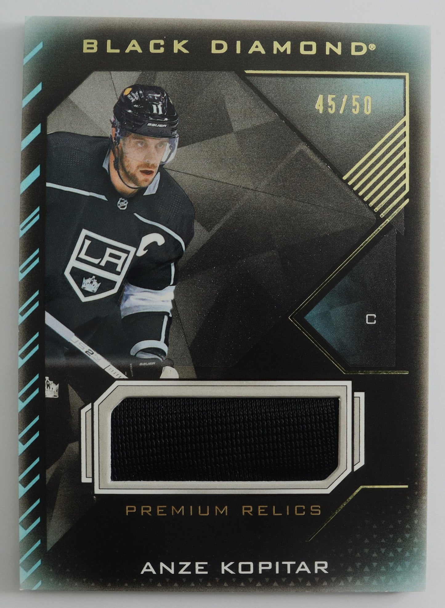 2021-22 Black Diamond Premium Relics #BDB-AK Anze Kopitar 45/50