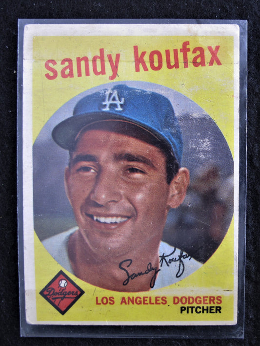 Sandy Koufax 1959 Topps #163 Front View