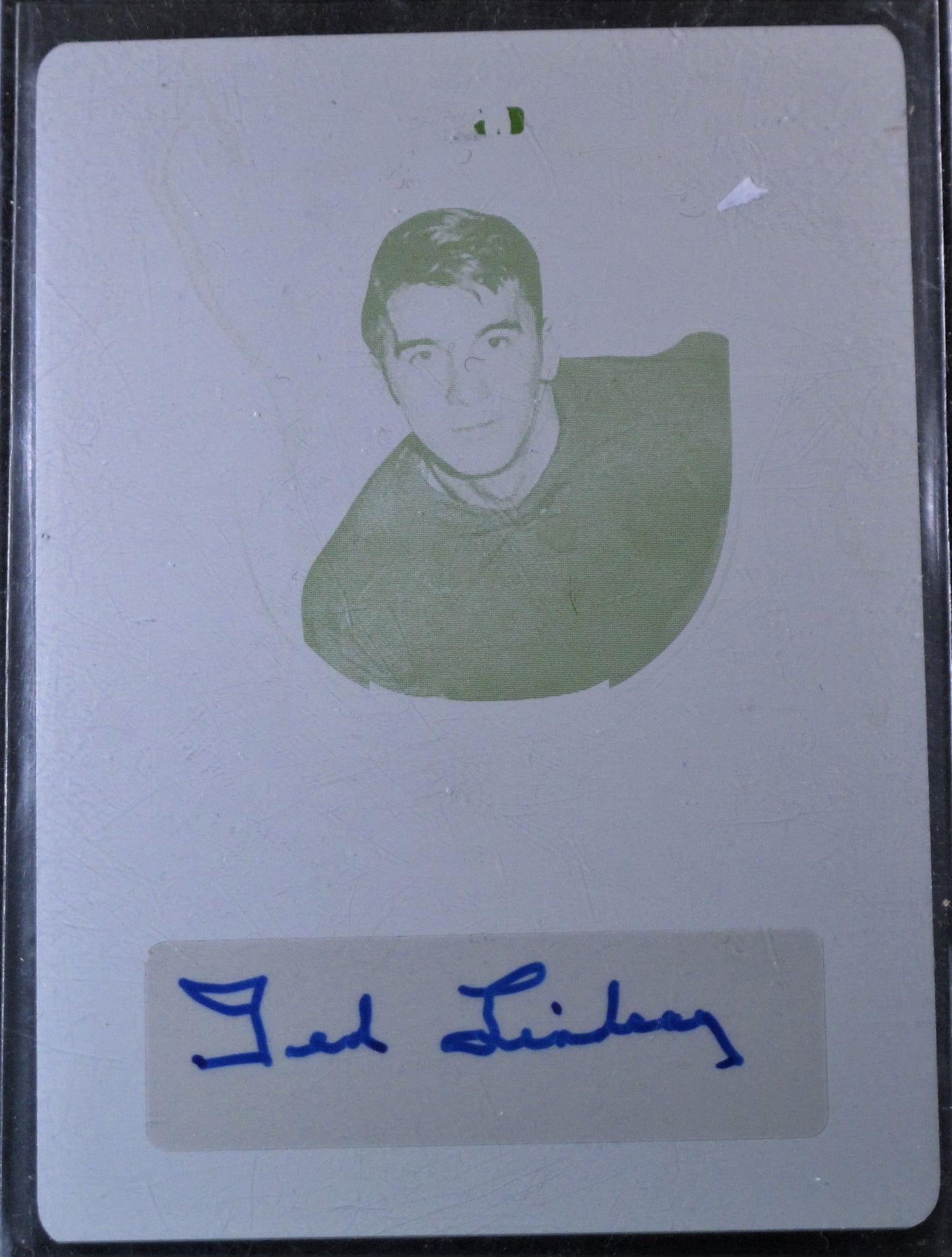 2014-15 ITG Leaf Metal Heroes Printing Plates Yellow #MHTL1 Ted Lindsay 1/1