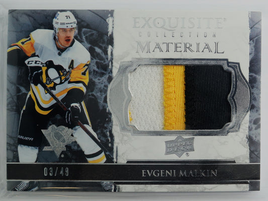 2021-22 Black Diamond Exquisite Material EM-EM Evgeni Malkin 03/49