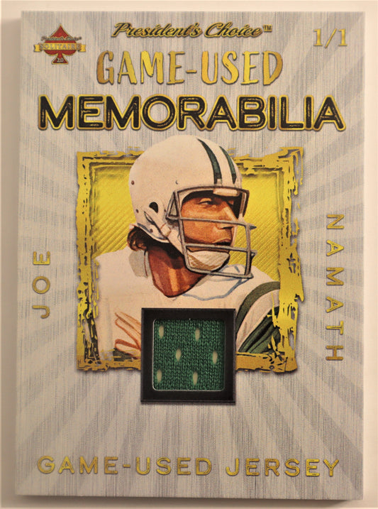 2021 President's Choice Joe Namath Game-Used Jersey Memorabilia 1/1