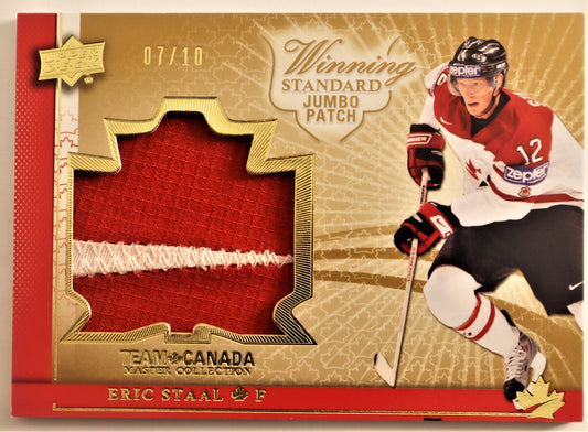 2015-16 Upper Deck Team Canada Master Collection Winning Standard Jerseys Jumbo Patch #WSJP-ES Eric Staal 07/10