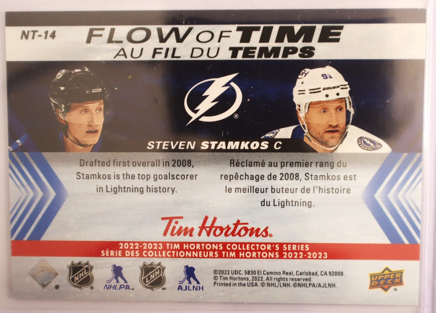 2022-23 Tim Horton's Collector's Series Flow of Time NT-14 Steven Stamkos